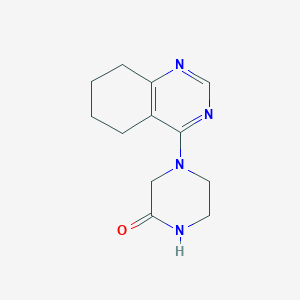 molecular formula C12H16N4O B2401739 4-(5,6,7,8-Tetrahydroquinazolin-4-yl)piperazin-2-one CAS No. 2034376-26-4
