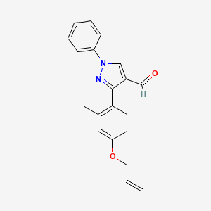 3-[2-methyl-4-(prop-2-en-1-yloxy)phenyl]-1-phenyl-1H-pyrazole-4-carbaldehyde