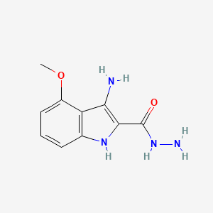 3-amino-4-methoxy-1H-indole-2-carbohydrazide