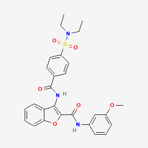 3-(4-(N,N-diethylsulfamoyl)benzamido)-N-(3-methoxyphenyl)benzofuran-2-carboxamide