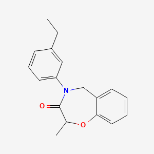 4-(3-ethylphenyl)-2-methyl-4,5-dihydro-1,4-benzoxazepin-3(2H)-one