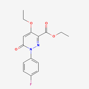 Ethyl 4-ethoxy-1-(4-fluorophenyl)-6-oxopyridazine-3-carboxylate