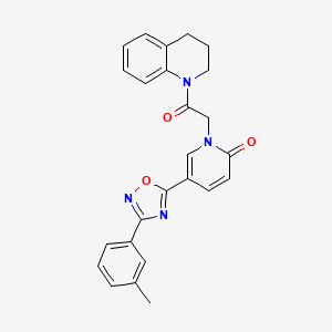 1-[2-(3,4-dihydroquinolin-1(2H)-yl)-2-oxoethyl]-5-[3-(3-methylphenyl)-1,2,4-oxadiazol-5-yl]pyridin-2(1H)-one