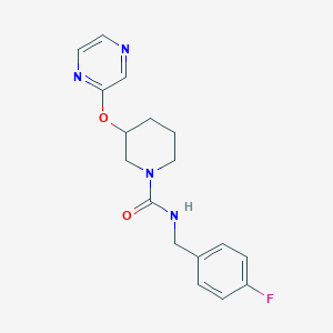 N-(4-fluorobenzyl)-3-(pyrazin-2-yloxy)piperidine-1-carboxamide