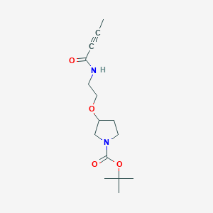 Tert-butyl 3-[2-(but-2-ynoylamino)ethoxy]pyrrolidine-1-carboxylate