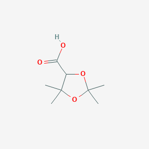 molecular formula C8H14O4 B2401790 2,2,5,5-Tetramethyl-1,3-dioxolane-4-carboxylic acid CAS No. 57672-00-1