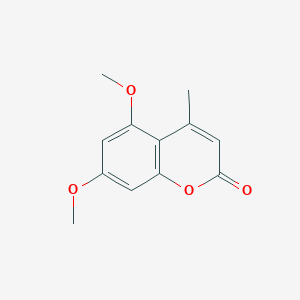 molecular formula C12H12O4 B2401798 5,7-Dimethoxy-4-methylcoumarin CAS No. 6093-80-7