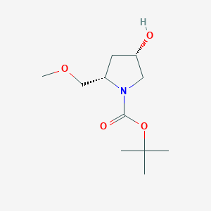 molecular formula C11H21NO4 B2401808 (2S,4S)-tert-Butyl 4-hydroxy-2-(methoxymethyl)pyrrolidine-1-carboxylate CAS No. 1207853-51-7