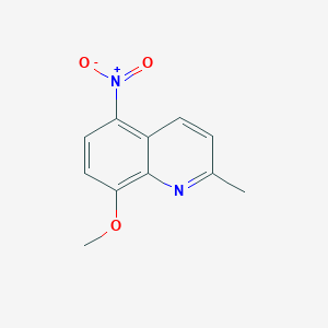 molecular formula C11H10N2O3 B2401822 8-甲氧基-2-甲基-5-硝基喹啉 CAS No. 857495-64-8