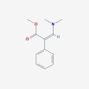 molecular formula C12H15NO2 B2401828 methyl (2Z)-3-(dimethylamino)-2-phenylprop-2-enoate CAS No. 64124-13-6
