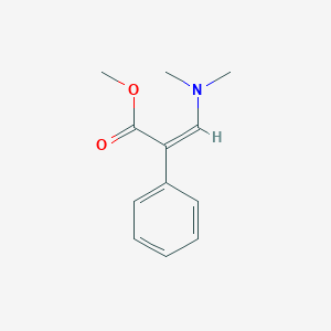 molecular formula C12H15NO2 B2401828 methyl (Z)-3-(dimethylamino)-2-phenylprop-2-enoate CAS No. 64124-13-6