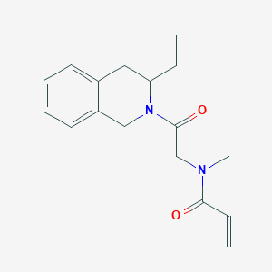 N-[2-(3-Ethyl-3,4-dihydro-1H-isoquinolin-2-yl)-2-oxoethyl]-N-methylprop-2-enamide
