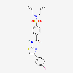 4-(N,N-diallylsulfamoyl)-N-(4-(4-fluorophenyl)thiazol-2-yl)benzamide