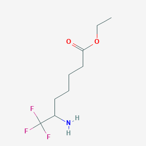 Ethyl 6-amino-7,7,7-trifluoroheptanoate