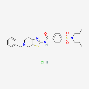 N-(5-benzyl-4,5,6,7-tetrahydrothiazolo[5,4-c]pyridin-2-yl)-4-(N,N-dipropylsulfamoyl)benzamide hydrochloride