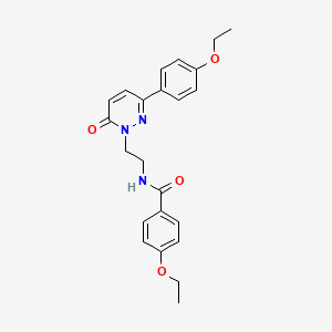 4-ethoxy-N-(2-(3-(4-ethoxyphenyl)-6-oxopyridazin-1(6H)-yl)ethyl)benzamide