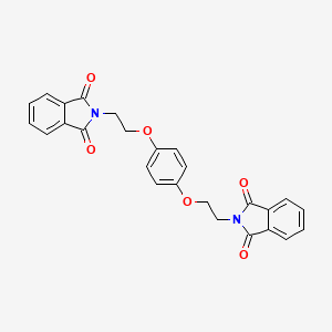 molecular formula C26H20N2O6 B2401864 2-[2-[4-[2-(1,3-Dioxoisoindol-2-yl)ethoxy]phenoxy]ethyl]isoindole-1,3-dione CAS No. 860650-44-8