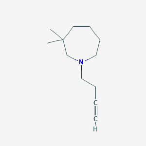 molecular formula C12H21N B2401873 1-But-3-ynyl-3,3-dimethylazepane CAS No. 1861722-17-9