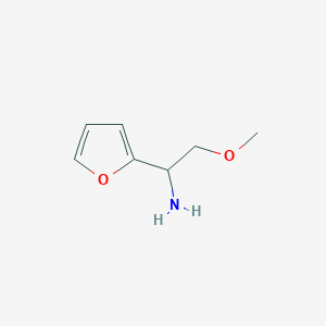 molecular formula C7H11NO2 B2401887 1-(Furan-2-yl)-2-methoxyethan-1-amine CAS No. 186029-07-2