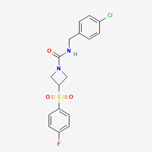 N-(4-chlorobenzyl)-3-((4-fluorophenyl)sulfonyl)azetidine-1-carboxamide
