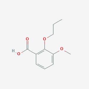 molecular formula C11H14O4 B2401894 3-Methoxy-2-propoxybenzoic acid CAS No. 104215-92-1