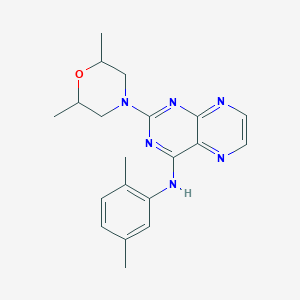 2-(2,6-dimethylmorpholin-4-yl)-N-(2,5-dimethylphenyl)pteridin-4-amine