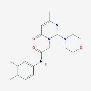 N-(3,4-dimethylphenyl)-2-(4-methyl-2-morpholin-4-yl-6-oxopyrimidin-1(6H)-yl)acetamide