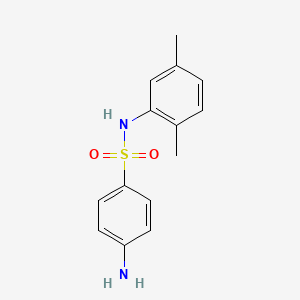 molecular formula C14H16N2O2S B2401917 4-amino-N-(2,5-dimethylphenyl)benzenesulfonamide CAS No. 188357-46-2