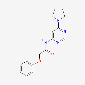 2-phenoxy-N-(6-(pyrrolidin-1-yl)pyrimidin-4-yl)acetamide