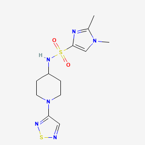 1,2-dimethyl-N-[1-(1,2,5-thiadiazol-3-yl)piperidin-4-yl]-1H-imidazole-4-sulfonamide