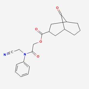 [2-[N-(cyanomethyl)anilino]-2-oxoethyl] 9-oxobicyclo[3.3.1]nonane-3-carboxylate