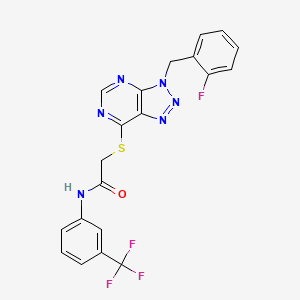 2-((3-(2-fluorobenzyl)-3H-[1,2,3]triazolo[4,5-d]pyrimidin-7-yl)thio)-N-(3-(trifluoromethyl)phenyl)acetamide