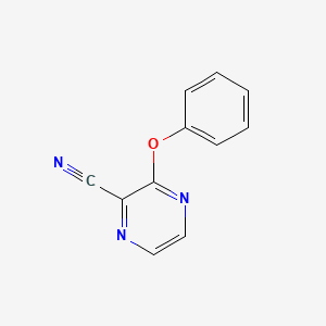 molecular formula C11H7N3O B2401943 3-Phenoxypyrazine-2-carbonitrile CAS No. 87542-50-5