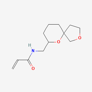 molecular formula C12H19NO3 B2401952 N-(2,6-Dioxaspiro[4.5]decan-7-ylmethyl)prop-2-enamide CAS No. 2361638-29-9