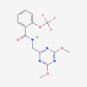 N-((4,6-dimethoxy-1,3,5-triazin-2-yl)methyl)-2-(trifluoromethoxy)benzamide