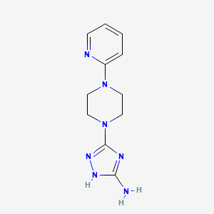 5-[4-(2-pyridinyl)piperazino]-1H-1,2,4-triazol-3-ylamine