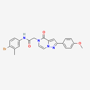 N-(4-bromo-3-methylphenyl)-2-[2-(4-methoxyphenyl)-4-oxopyrazolo[1,5-a]pyrazin-5(4H)-yl]acetamide