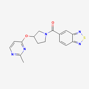 5-{3-[(2-Methylpyrimidin-4-yl)oxy]pyrrolidine-1-carbonyl}-2,1,3-benzothiadiazole