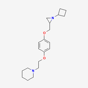 1-[2-[4-[(1-Cyclobutylaziridin-2-yl)methoxy]phenoxy]ethyl]piperidine