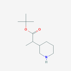 molecular formula C12H23NO2 B2401974 Tert-butyl 2-piperidin-3-ylpropanoate CAS No. 2248416-40-0