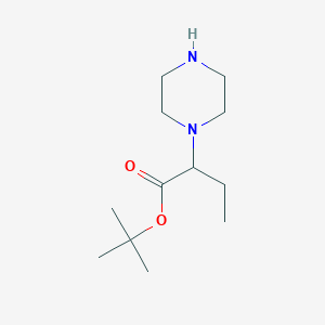 Tert-butyl 2-piperazin-1-ylbutanoate