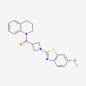 (3,4-dihydroquinolin-1(2H)-yl)(1-(6-methoxybenzo[d]thiazol-2-yl)azetidin-3-yl)methanone