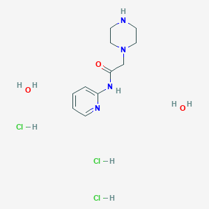 2-(Piperazin-1-yl)-N-(pyridin-2-yl)acetamide trihydrochloride dihydrate