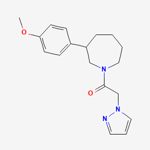 1-(3-(4-methoxyphenyl)azepan-1-yl)-2-(1H-pyrazol-1-yl)ethanone