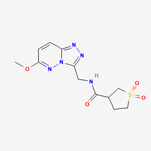 N-((6-methoxy-[1,2,4]triazolo[4,3-b]pyridazin-3-yl)methyl)tetrahydrothiophene-3-carboxamide 1,1-dioxide