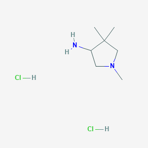 1,4,4-Trimethylpyrrolidin-3-amine;dihydrochloride