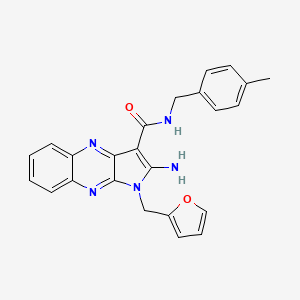 2-amino-1-(furan-2-ylmethyl)-N-(4-methylbenzyl)-1H-pyrrolo[2,3-b]quinoxaline-3-carboxamide