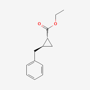 molecular formula C13H16O2 B2402026 2alpha-Benzylcyclopropane-1beta-carboxylic acid ethyl ester CAS No. 27278-76-8