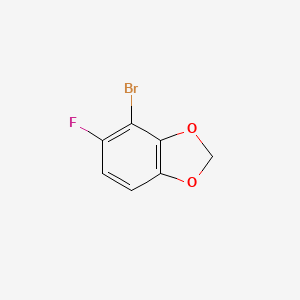 molecular formula C7H4BrFO2 B2402032 4-Bromo-5-fluoro-2H-1,3-benzodioxole CAS No. 1427428-42-9