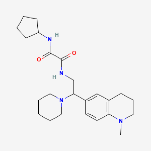 N-cyclopentyl-N'-[2-(1-methyl-1,2,3,4-tetrahydroquinolin-6-yl)-2-piperidin-1-ylethyl]ethanediamide